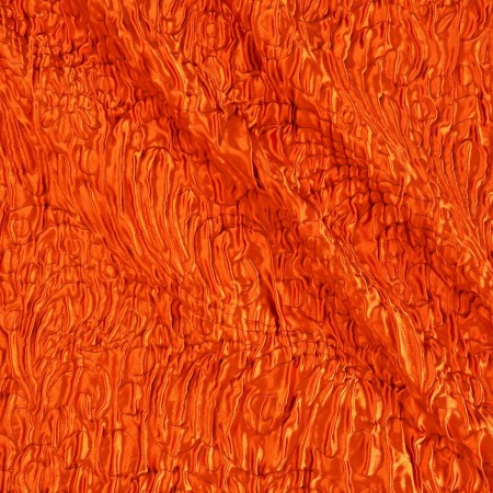 Orange padded jacquard